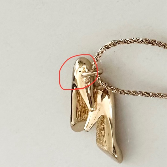 Dior Vintage Gold Pumps Charm Necklace High Heels CD Signature - Picture 8 of 13